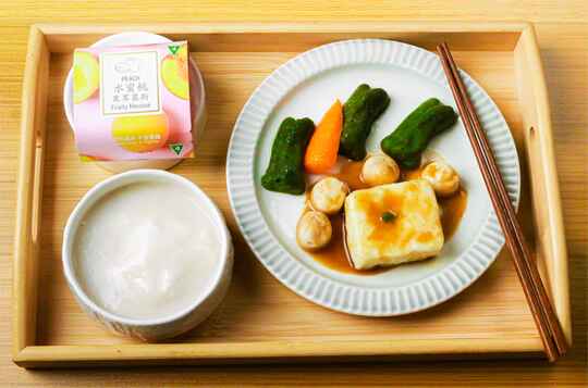 豉汁帶子蒸豆腐風味慕斯軟餐（便當）