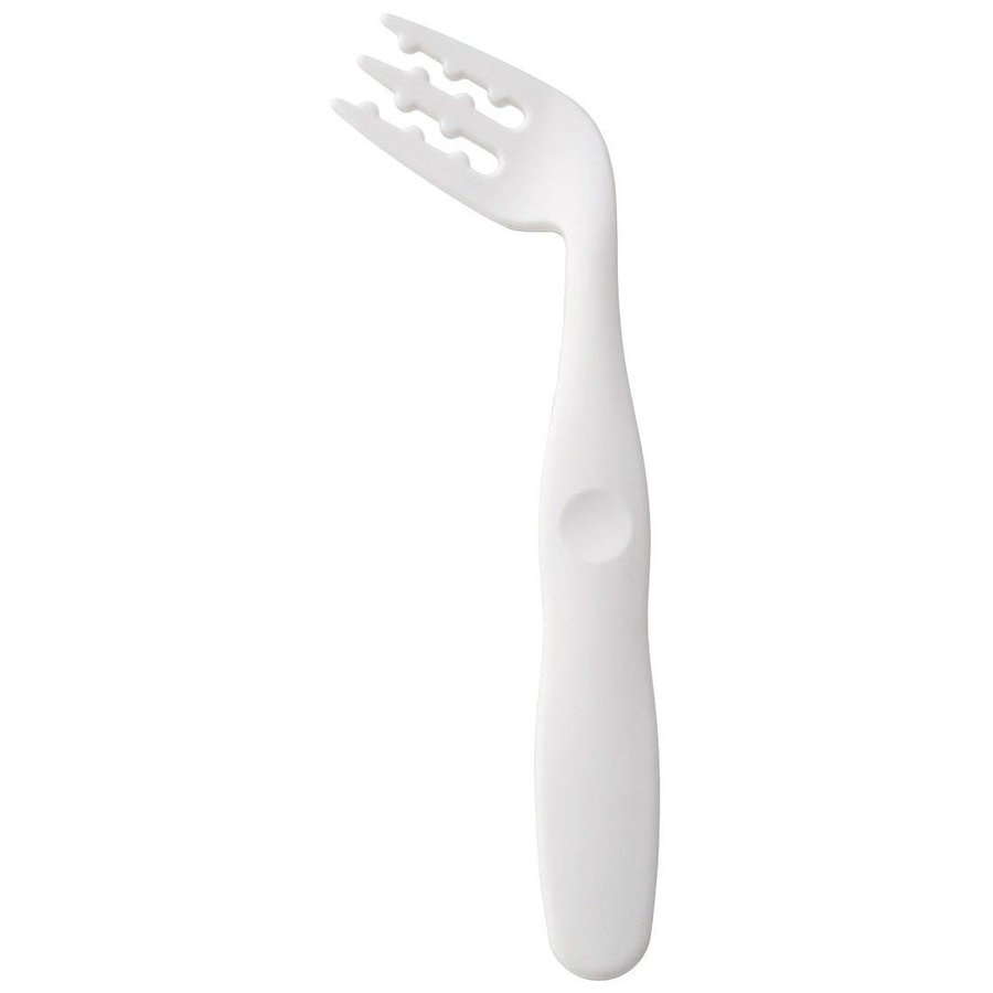 Skater_白色 易食叉 | Skater brown/white color silicon fork